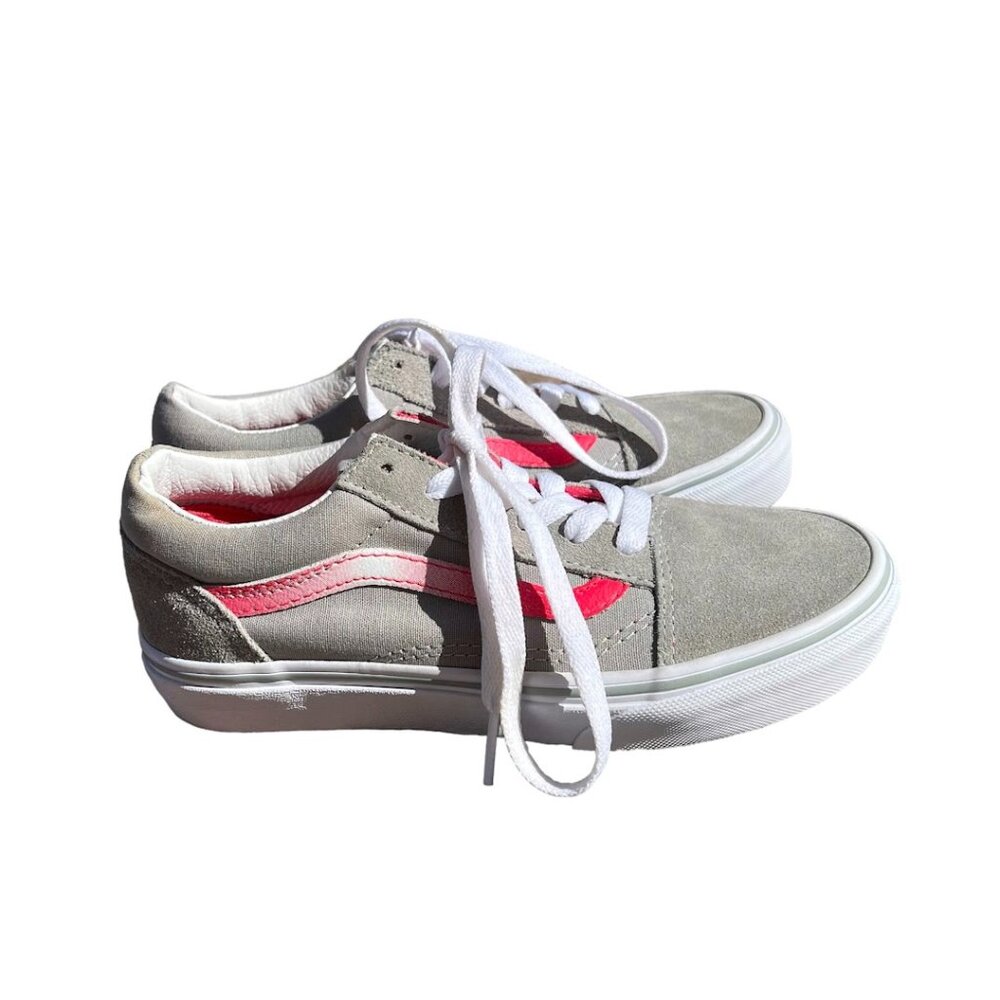 Vans Old Skool Utility Gradient Gray Pink Shoes Sneakers Kids Size 3